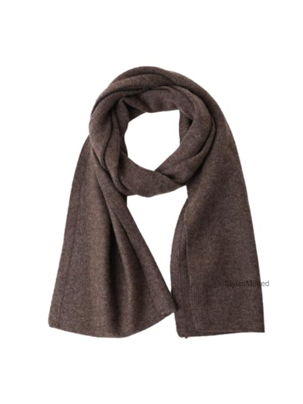 100% Cashmere Short Scarf for Women & Men 59x10 Winter Warm Gift Box
